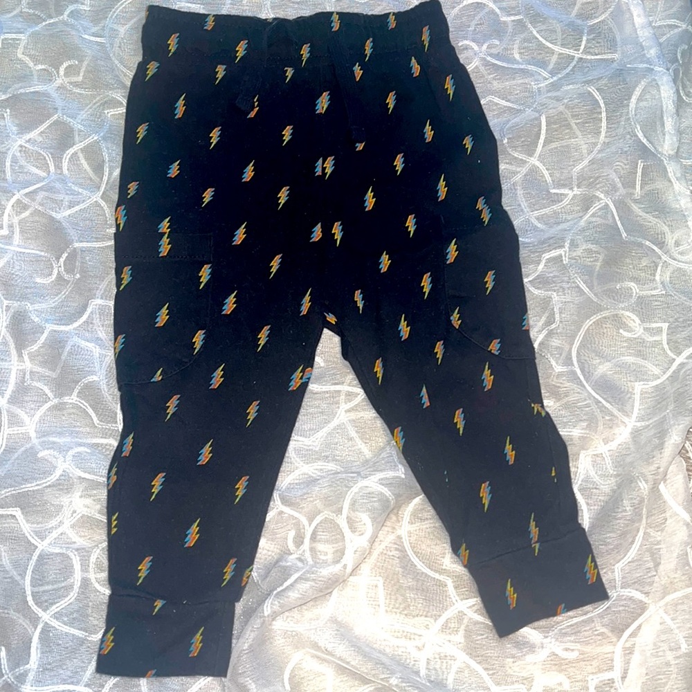 Pajama pants with a flare! Boys Pants with lightning bolts! 2T
